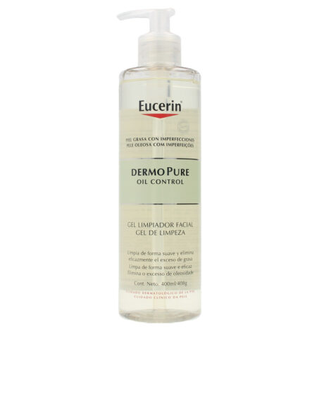 DERMO PURE oil control gel limpiador facial 400 ml by Eucerin